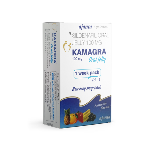 Buy Kamagra Oral Jelly Week Pack 100 mg – Men’s Vitality & Energy Support | LustLabz Store