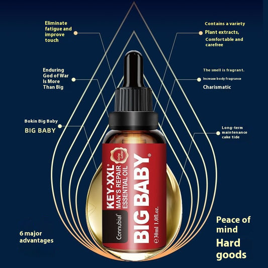 BIG BABY KEY-XXL Man’s Repair Essential Oil – 30ml | Natural Vitality & Wellness Support