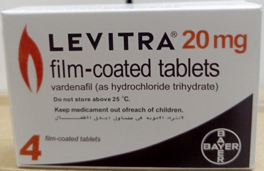 Levitra 20mg 4 tablets (Buy 2 Get 1 Free)