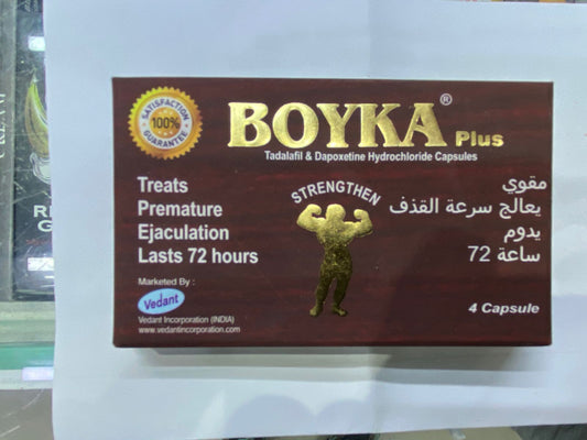 BOYKA Plus – Tadalafil & Dapoxetine Capsules (4 Capsules)